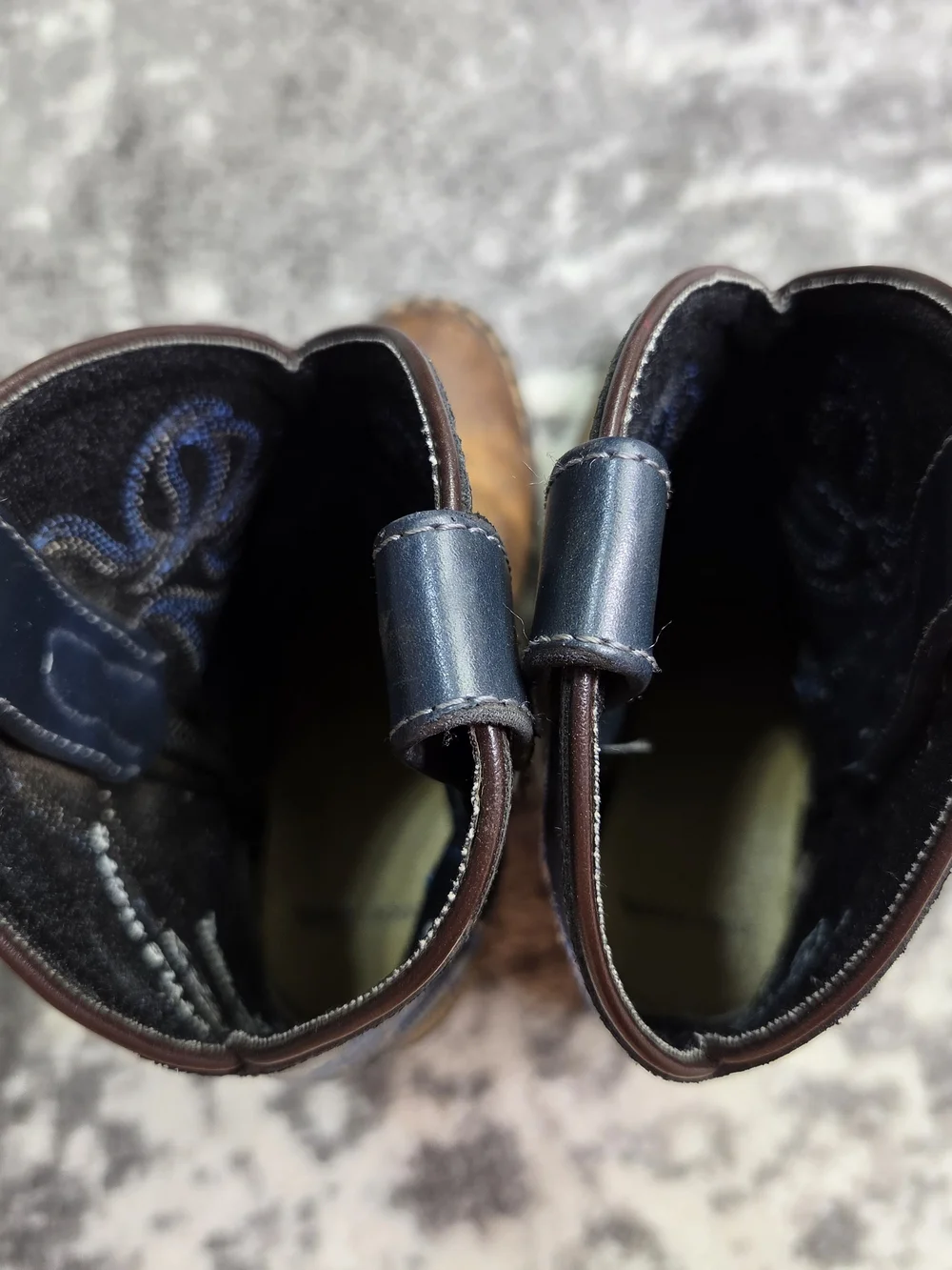 CODY JAMES Kids Brown & Navy Western Cowboy Boots Size 11 41477